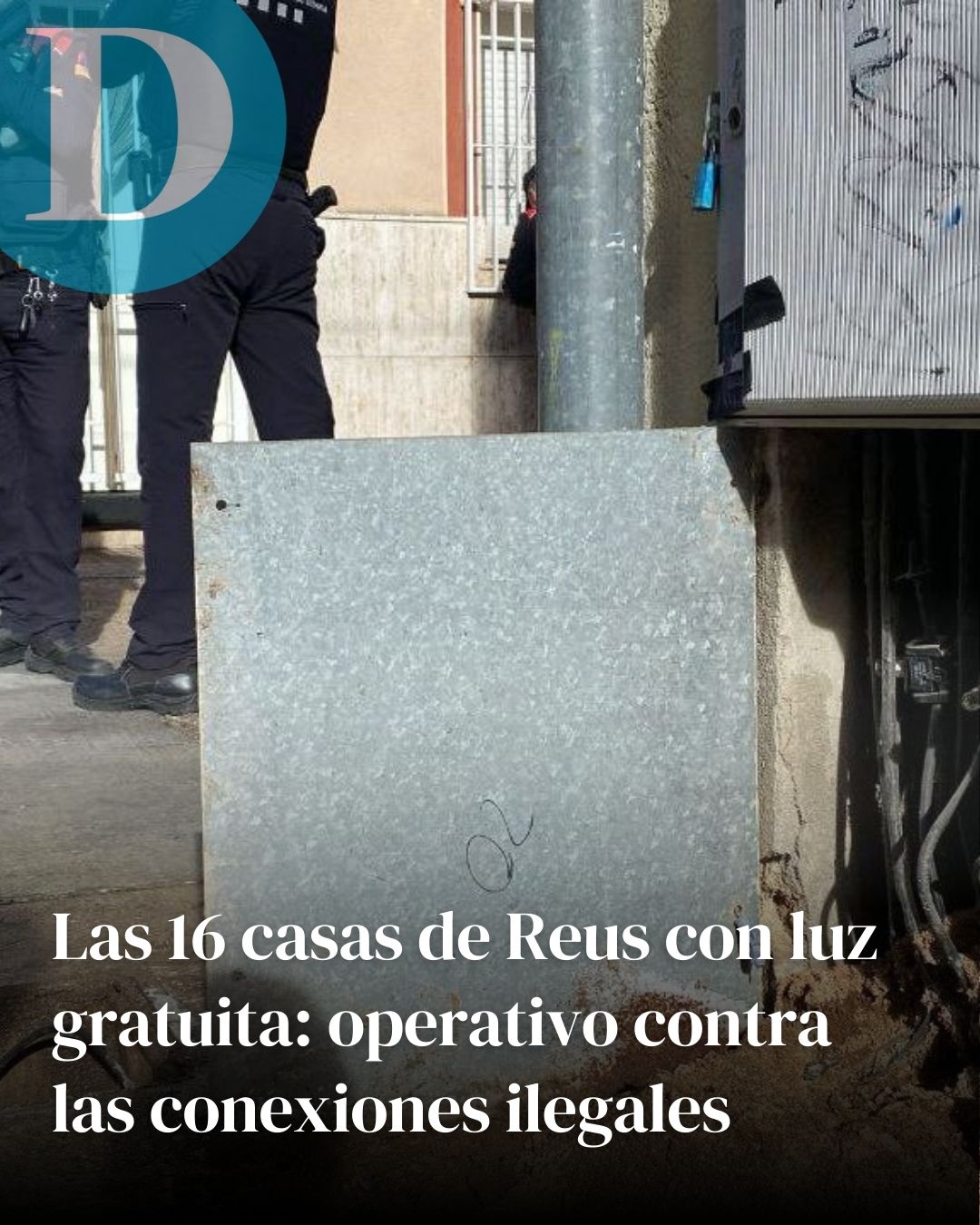 Las 16 casas de Reus con luz gratuita: operativo policial en Mas Pellicer contra las conexiones ilegales