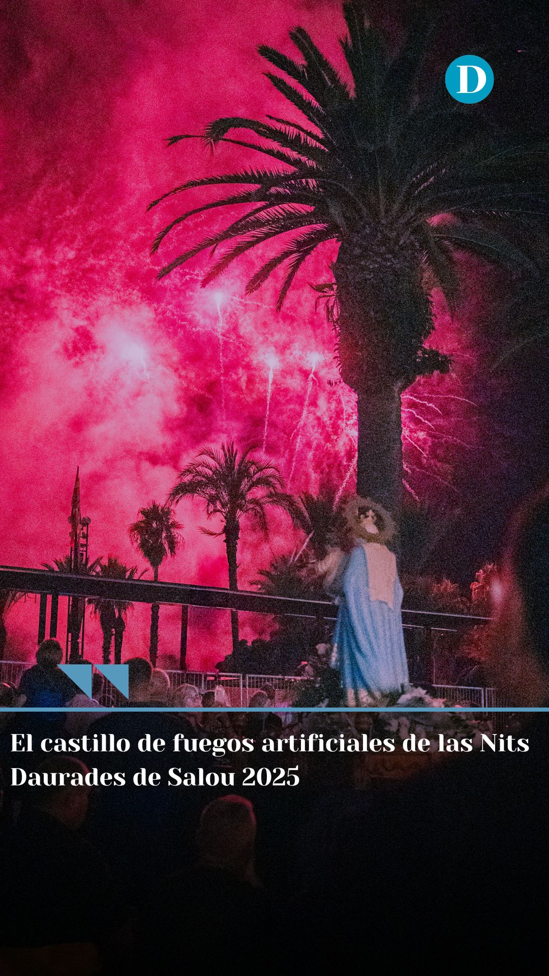 El castillo de fuegos deslumbra a miles de espectadores en Salou en el cierre de las Nits Daurades
