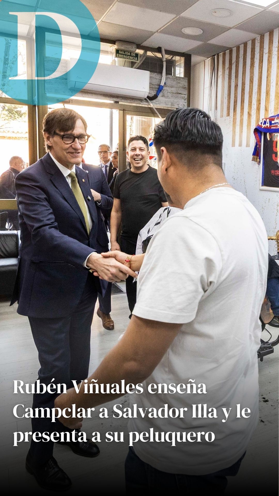 Viñuales lleva a Illa a ver a su peluquero en Campclar