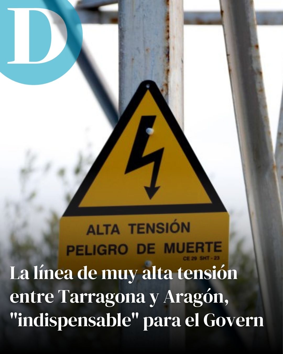 La línea de muy alta tensión entre Tarragona y Aragón, "indispensable" para el Govern