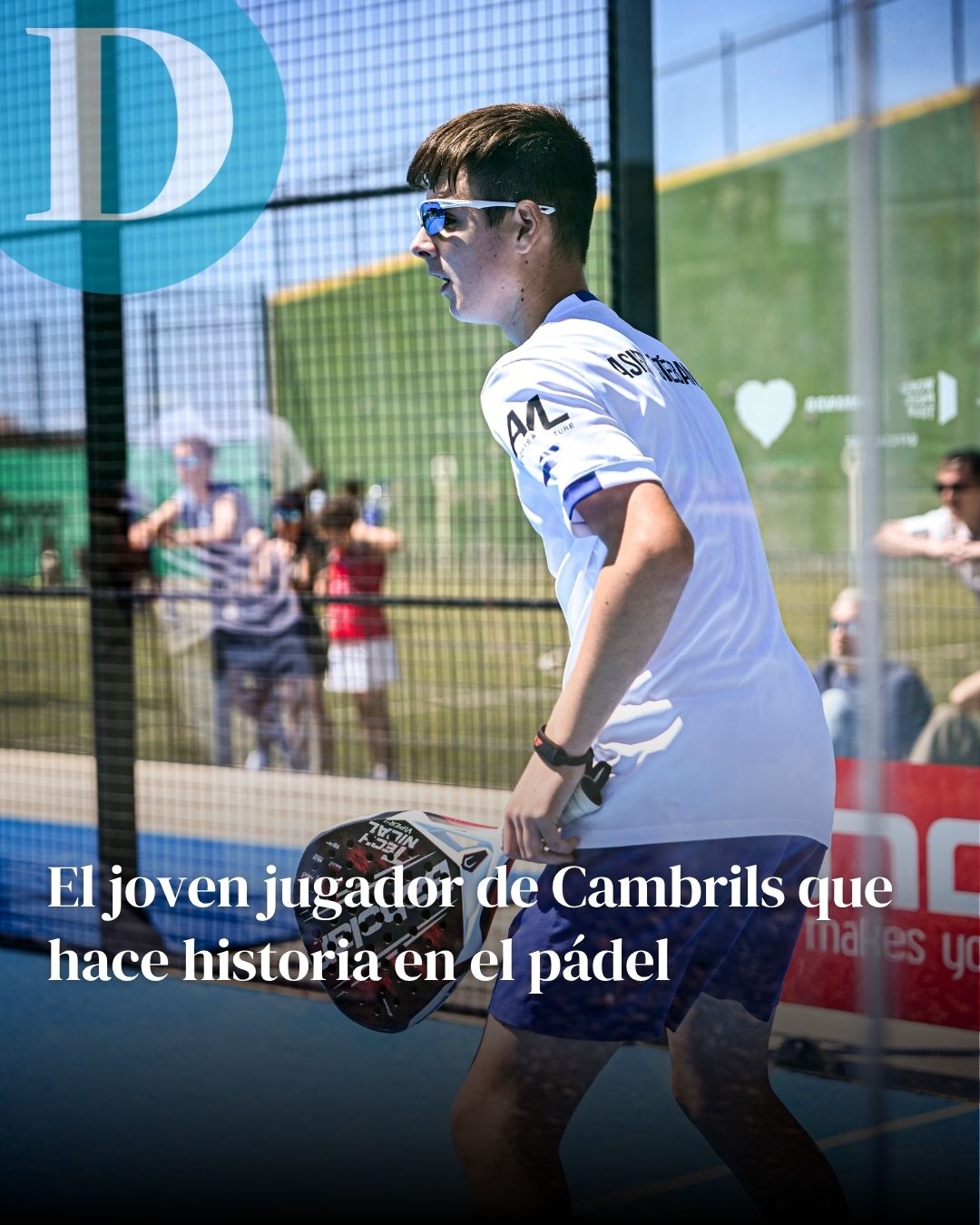 El joven jugador de Cambrils que hace historia en el pádel