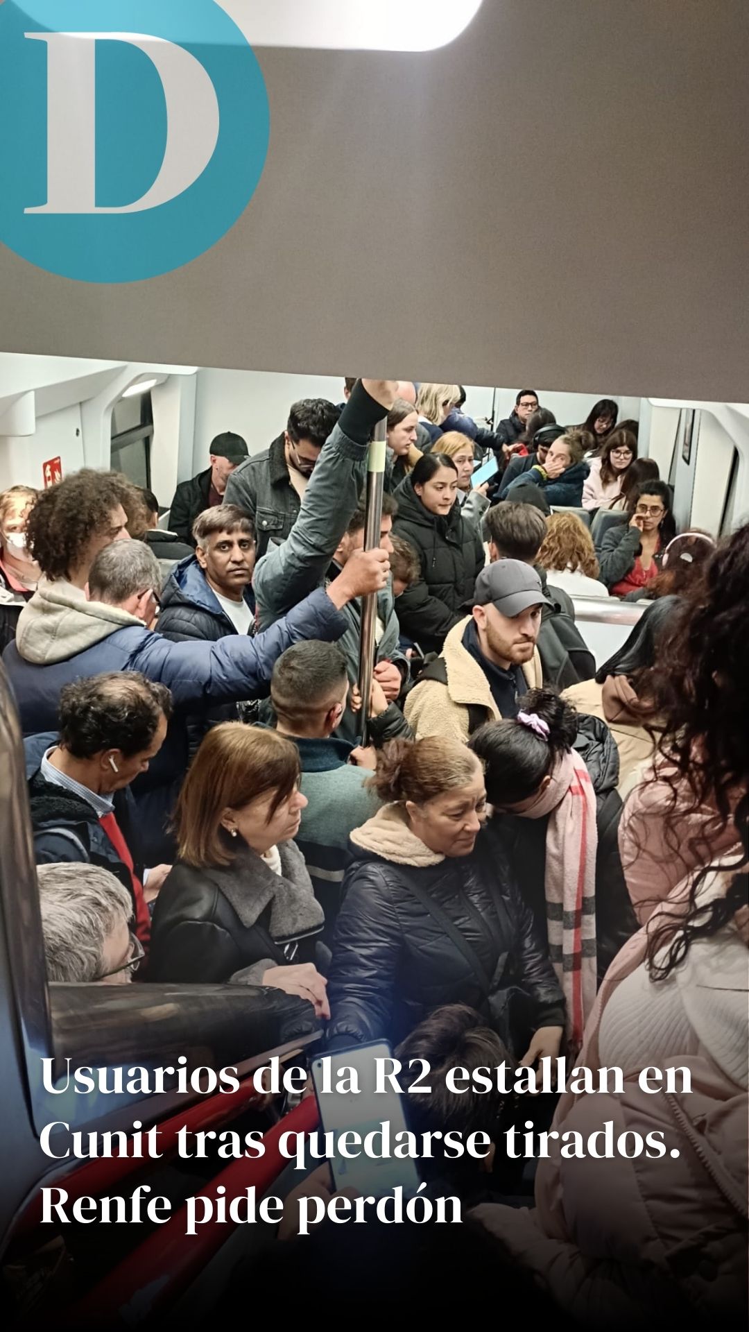 Renfe pide disculpas por el incidente en Cunit tras dejar tirados a los usuarios de la R2