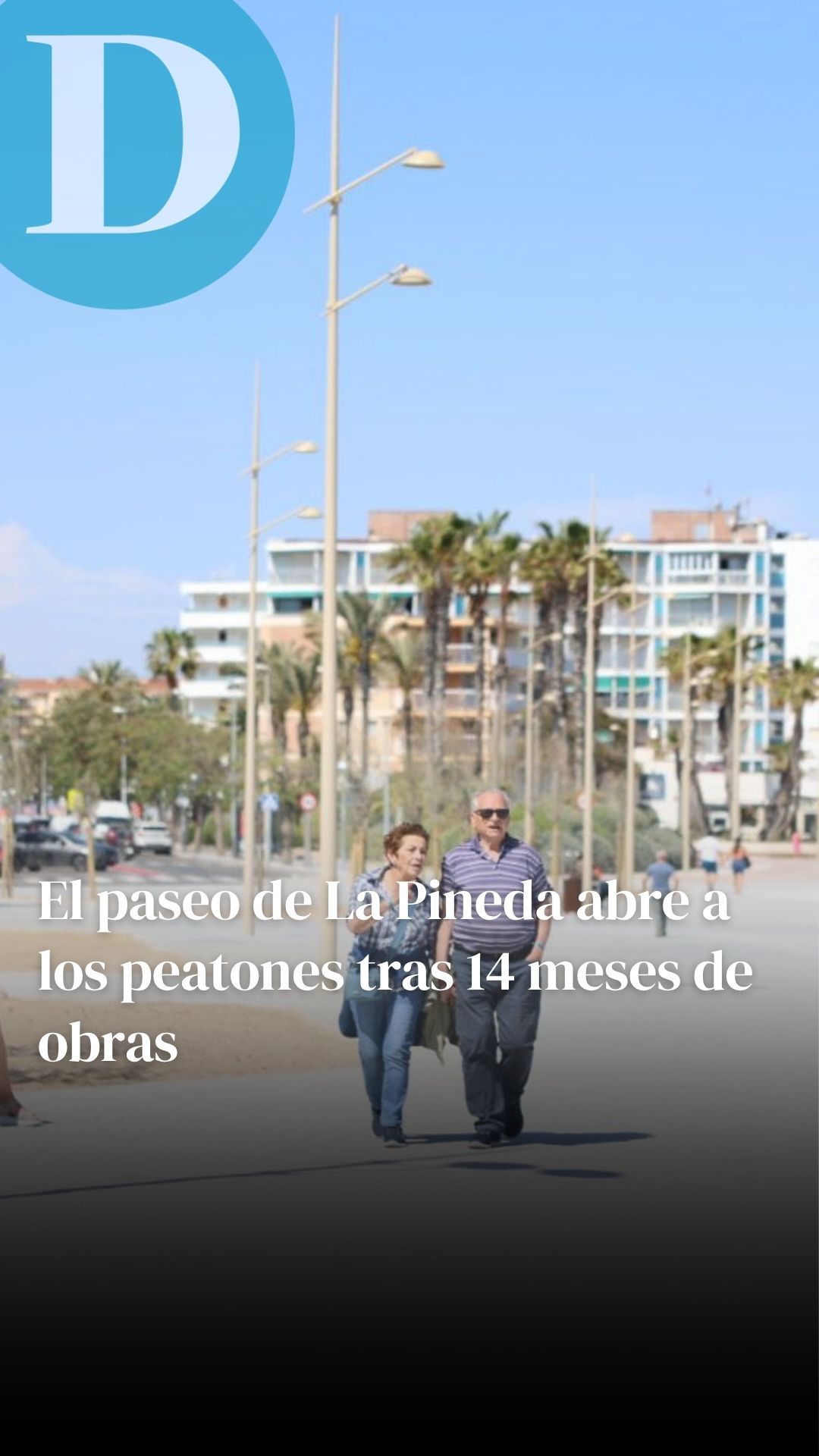 La Pineda estrena paseo marítimo después de 14 meses de obras