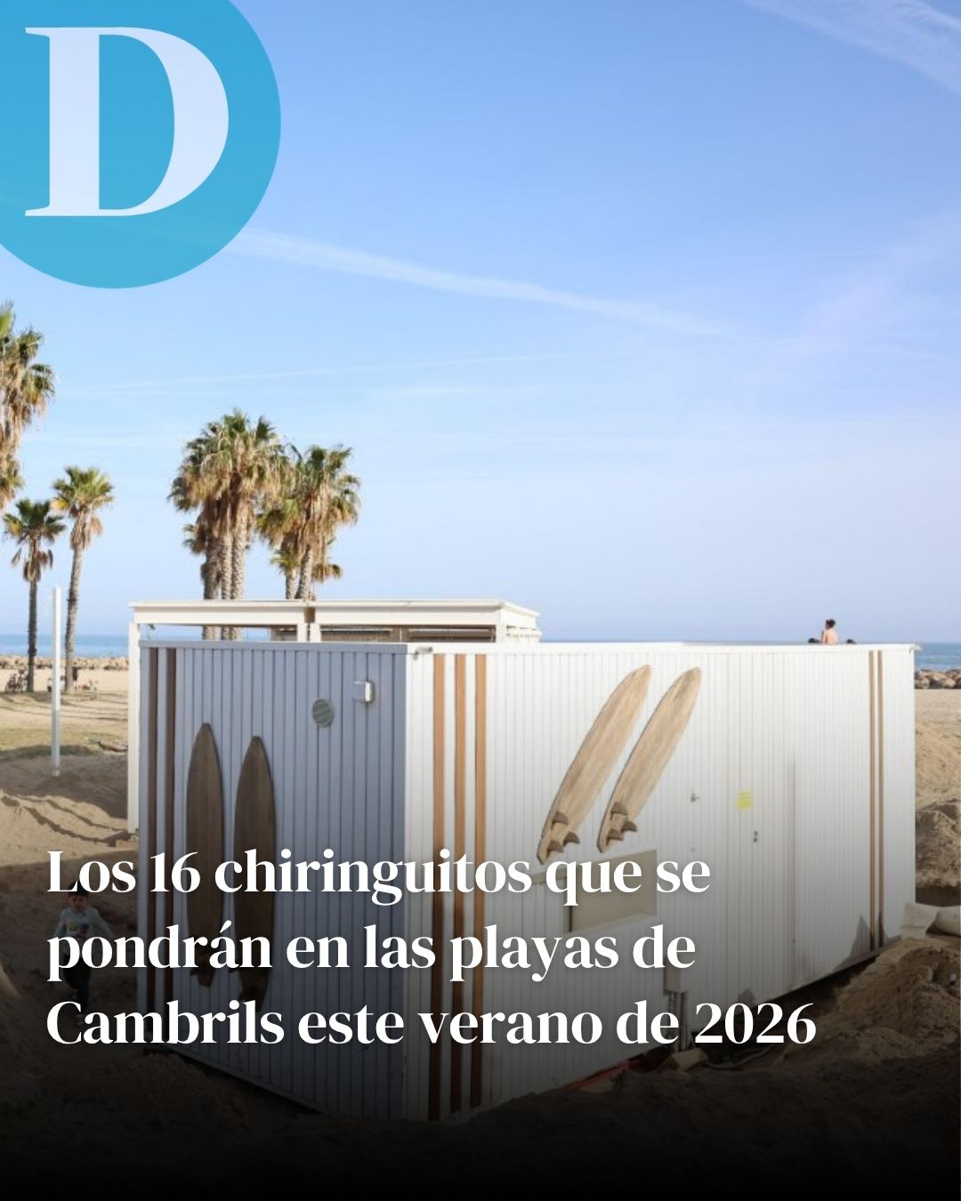 Los 16 chiringuitos que se pondrán en las playas de Cambrils este verano de 2026
