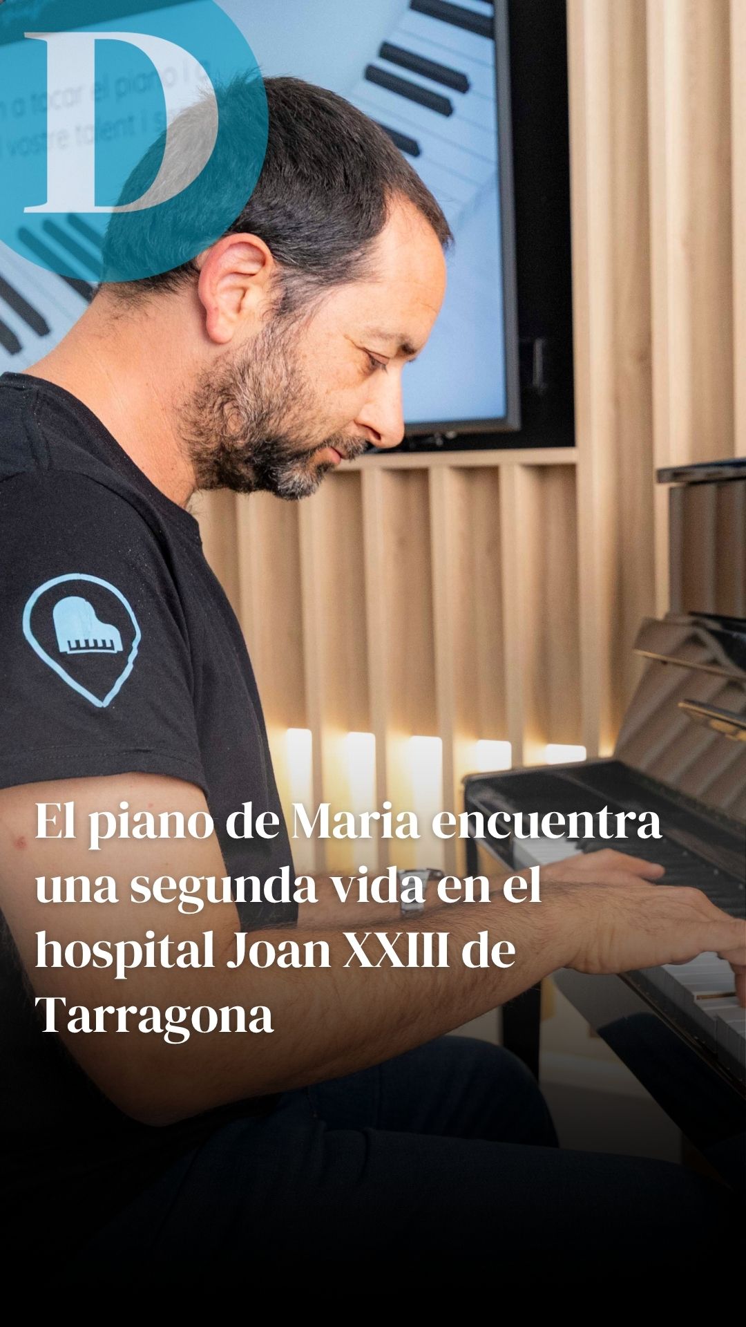 Tarragona: el piano de Maria encuentra una segunda vida en el Hospital Joan XXIII