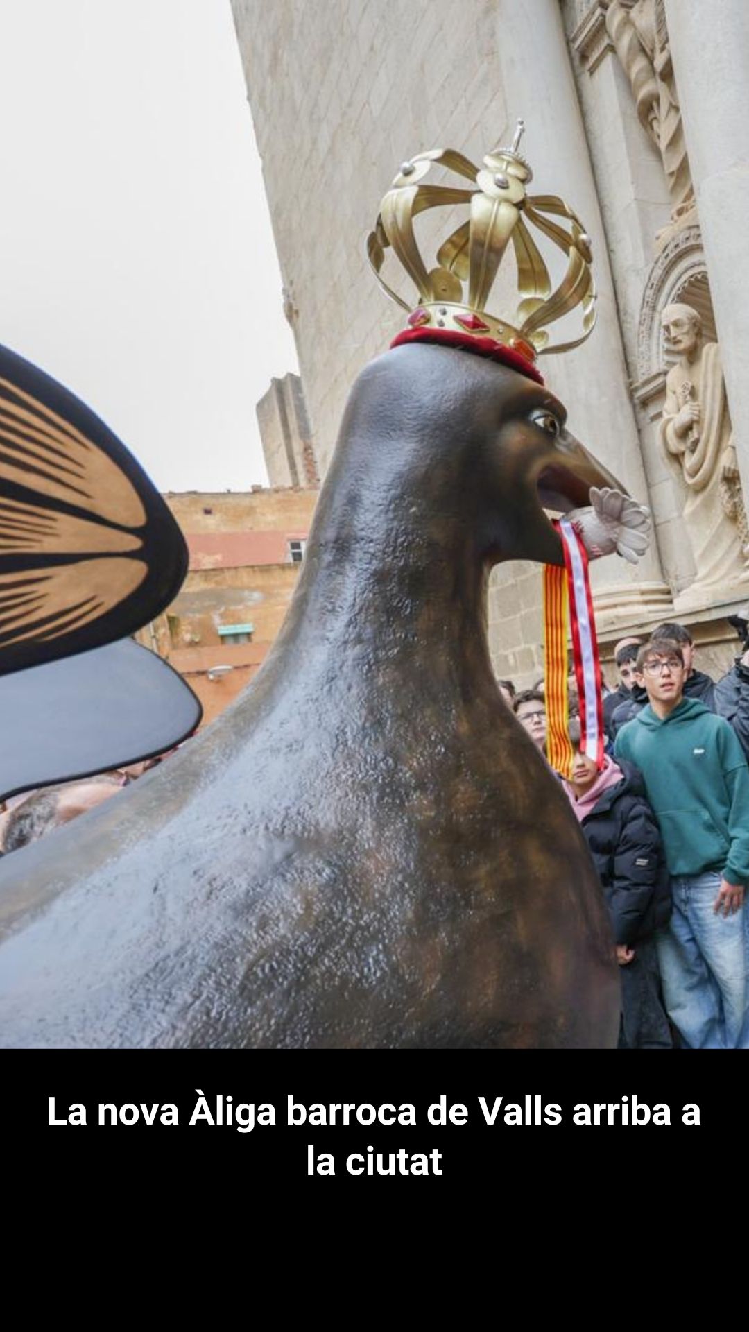 La nova Àliga barroca de Valls arriba a la ciutat