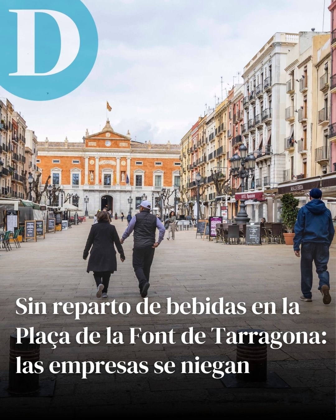 Sin reparto de bebidas en la Plaça de la Font de Tarragona: las empresas se niegan