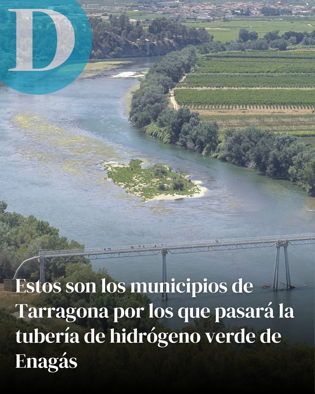 Estos son los municipios de Tarragona por los que pasará la tubería de hidrógeno verde de Enagás