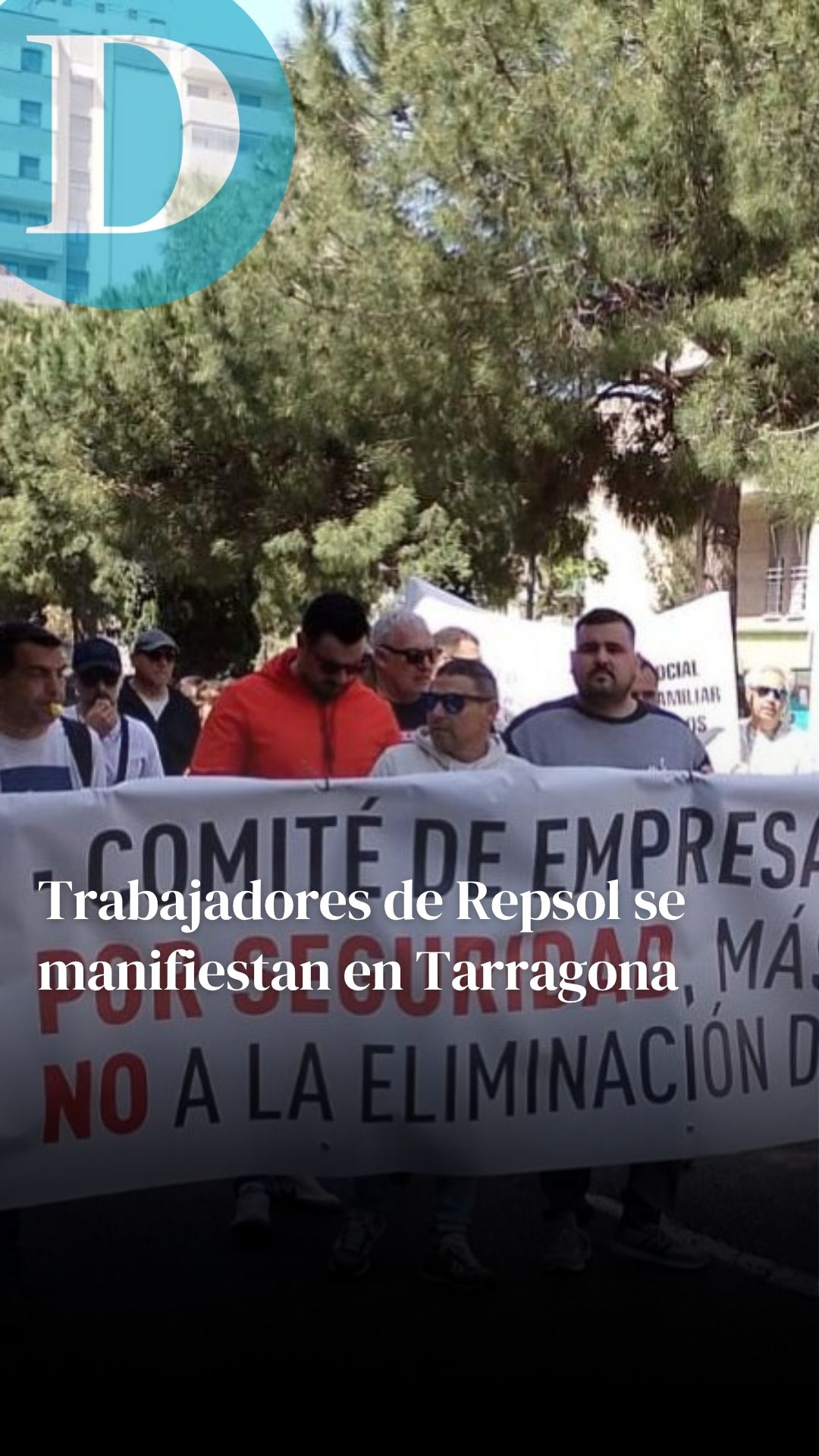 Trabajadores de Repsol se manifiestan en Tarragona