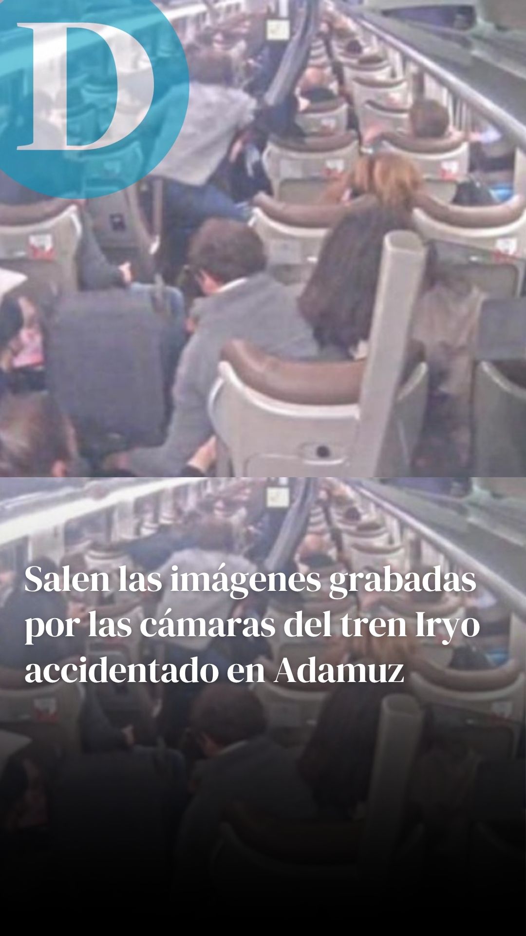 Salen las imágenes grabadas por las cámaras del tren Iryo accidentado en Adamuz