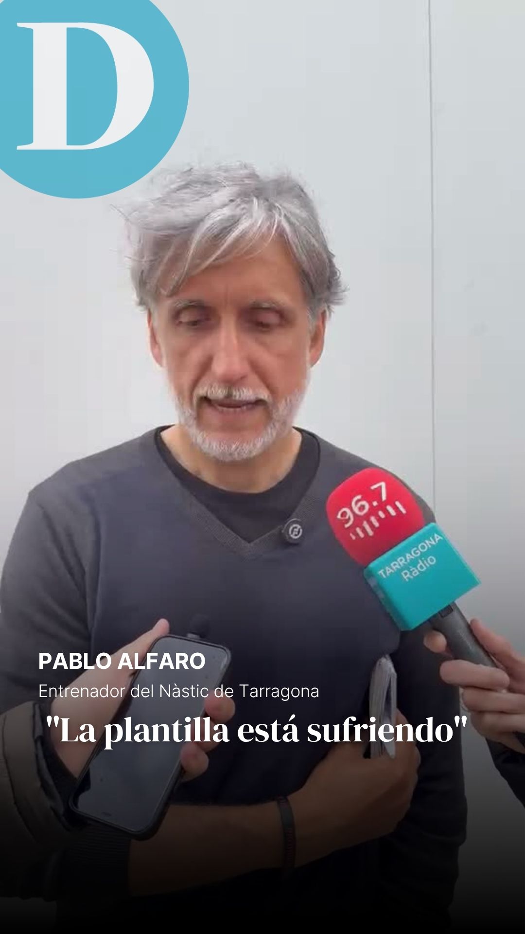 Pablo Alfaro, tras la derrota del Nàstic en Tarazona: “Me niego rotundamente a que nos rindamos”