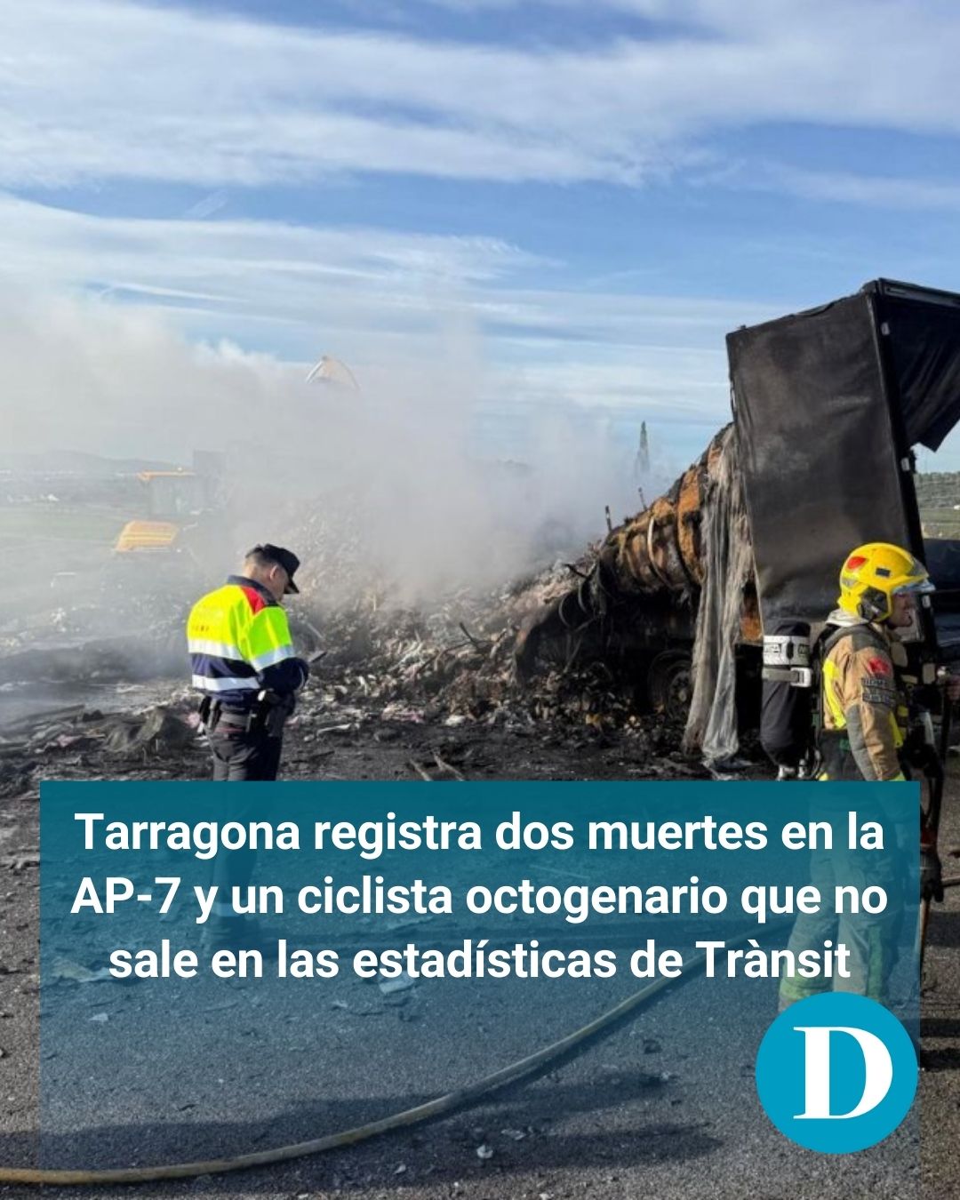 Tarragona registra dos muertes en la AP-7 y un ciclista octogenario que no sale en las estadísticas de Trànsit