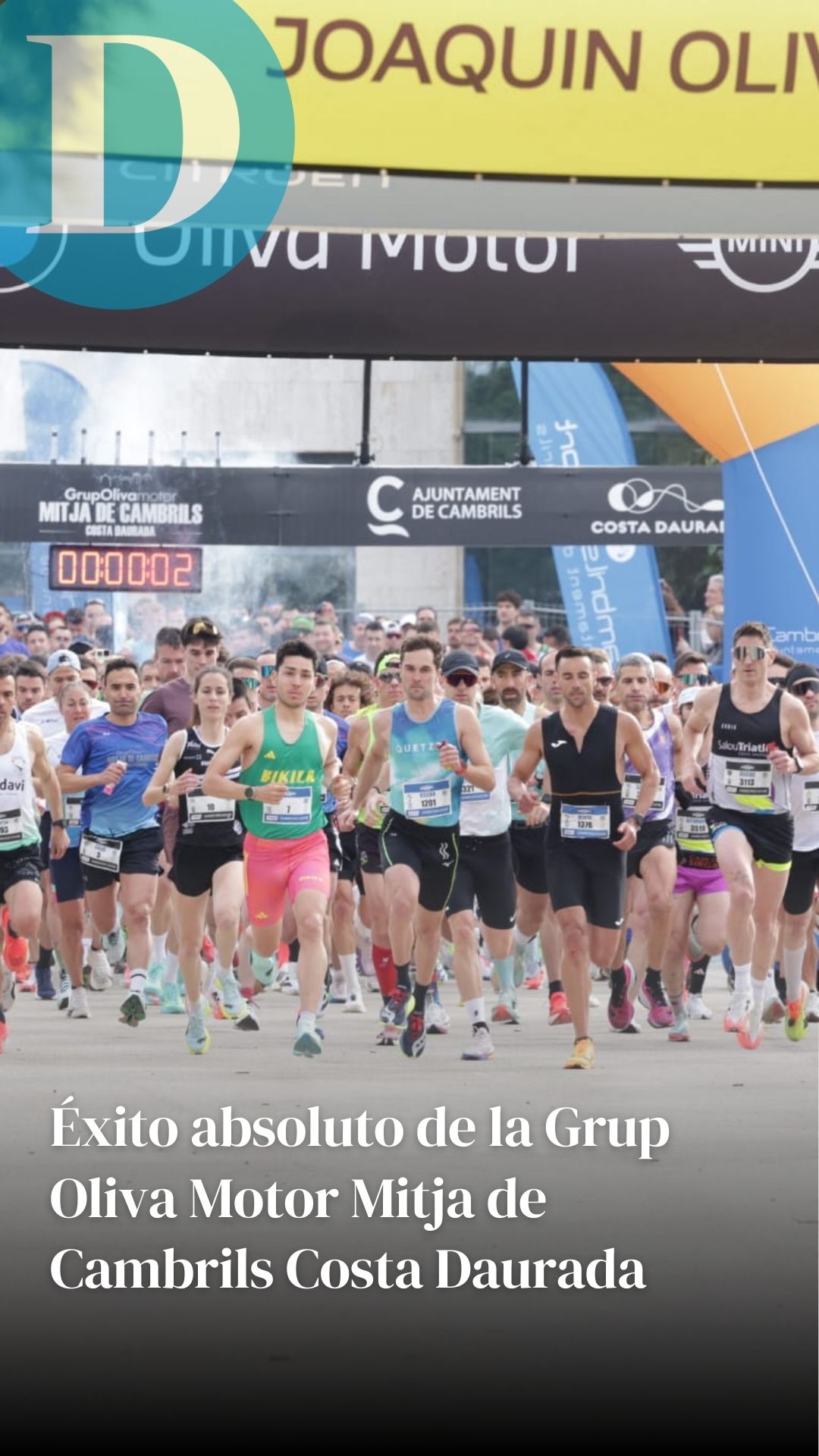 Éxito absoluto de la Grup Oliva Motor Mitja de Cambrils Costa Daurada 