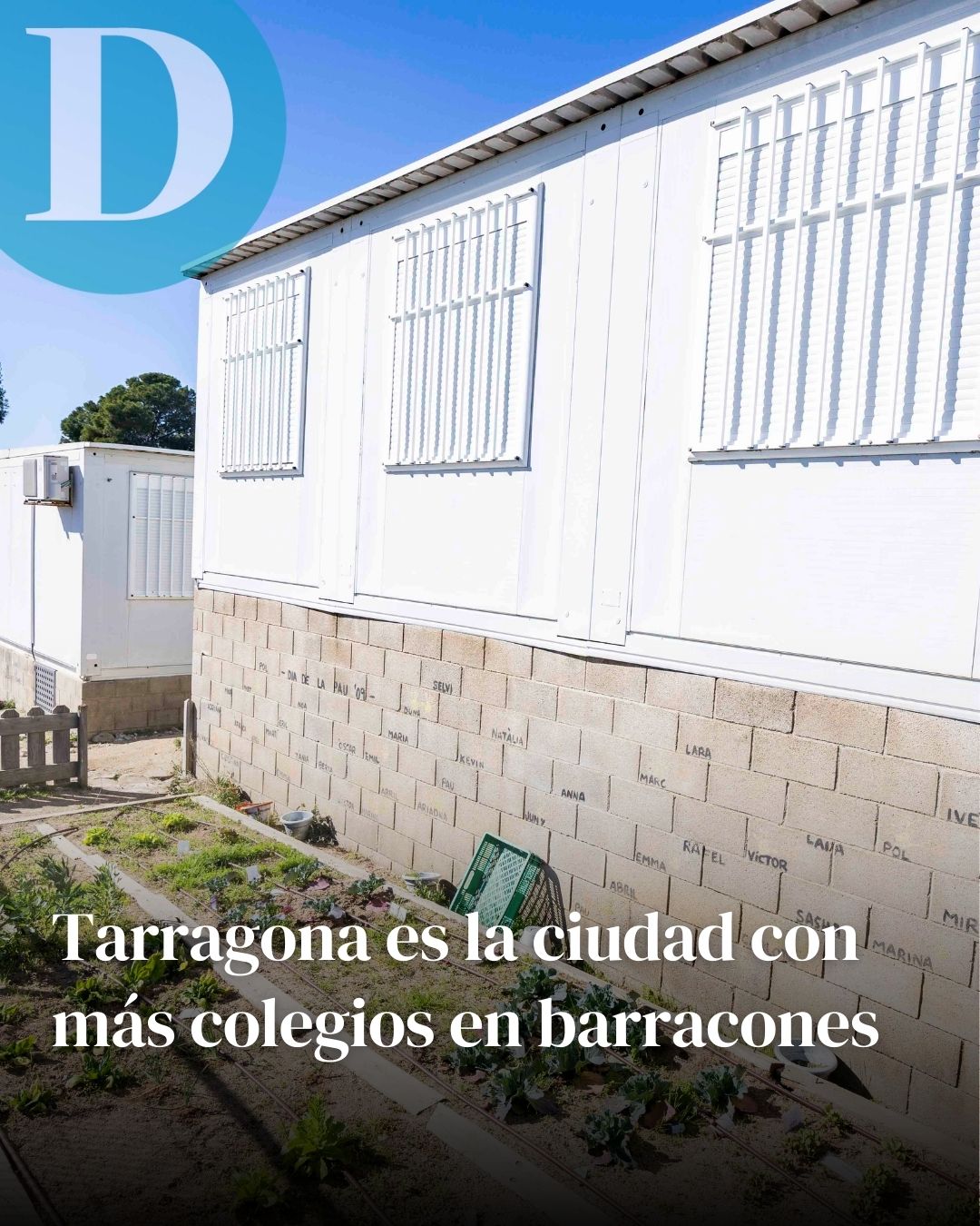 Tarragona es la ciudad con más colegios en barracones