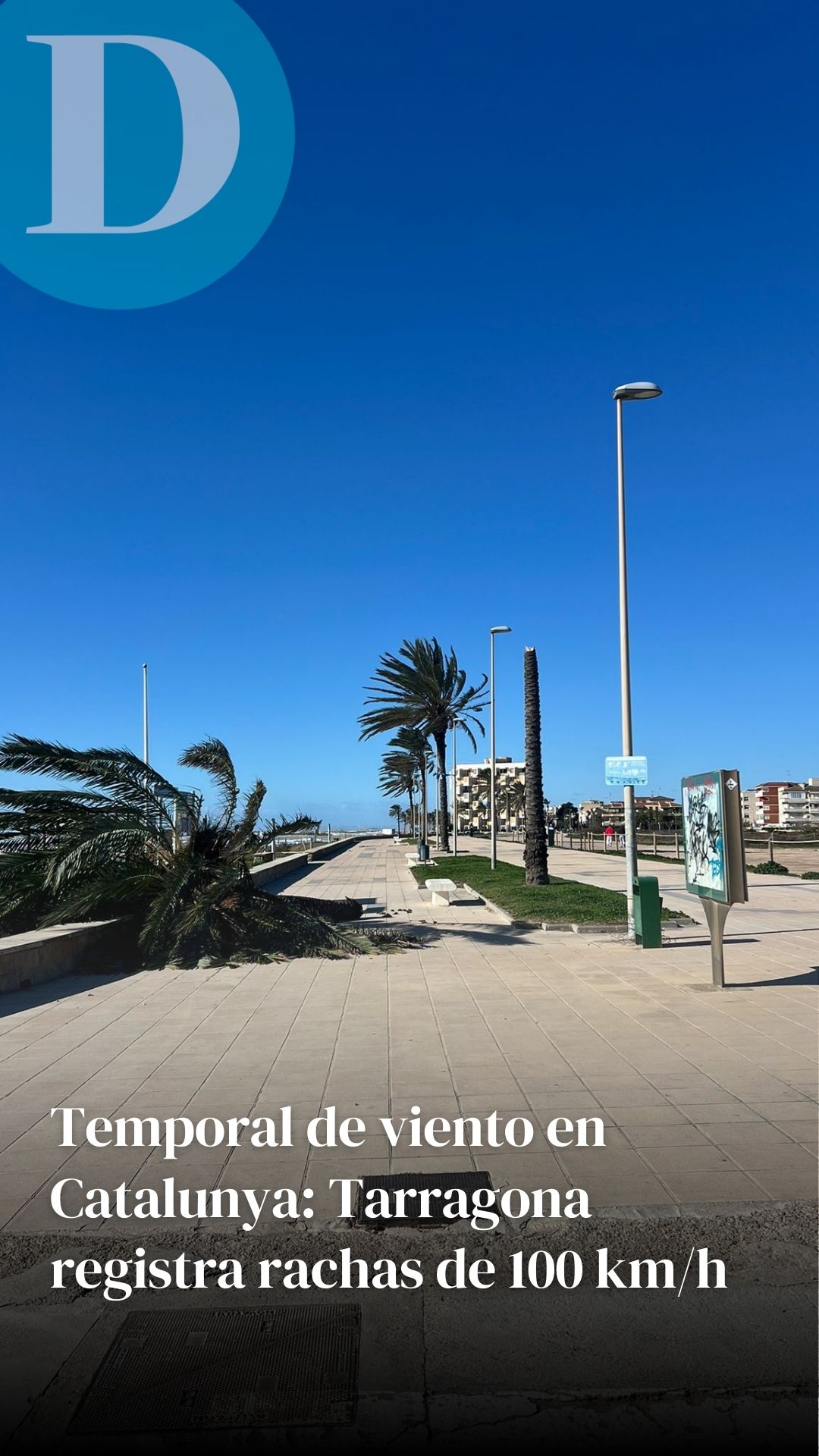 Temporal de viento en Catalunya: Tarragona registra rachas de casi 100 km/h