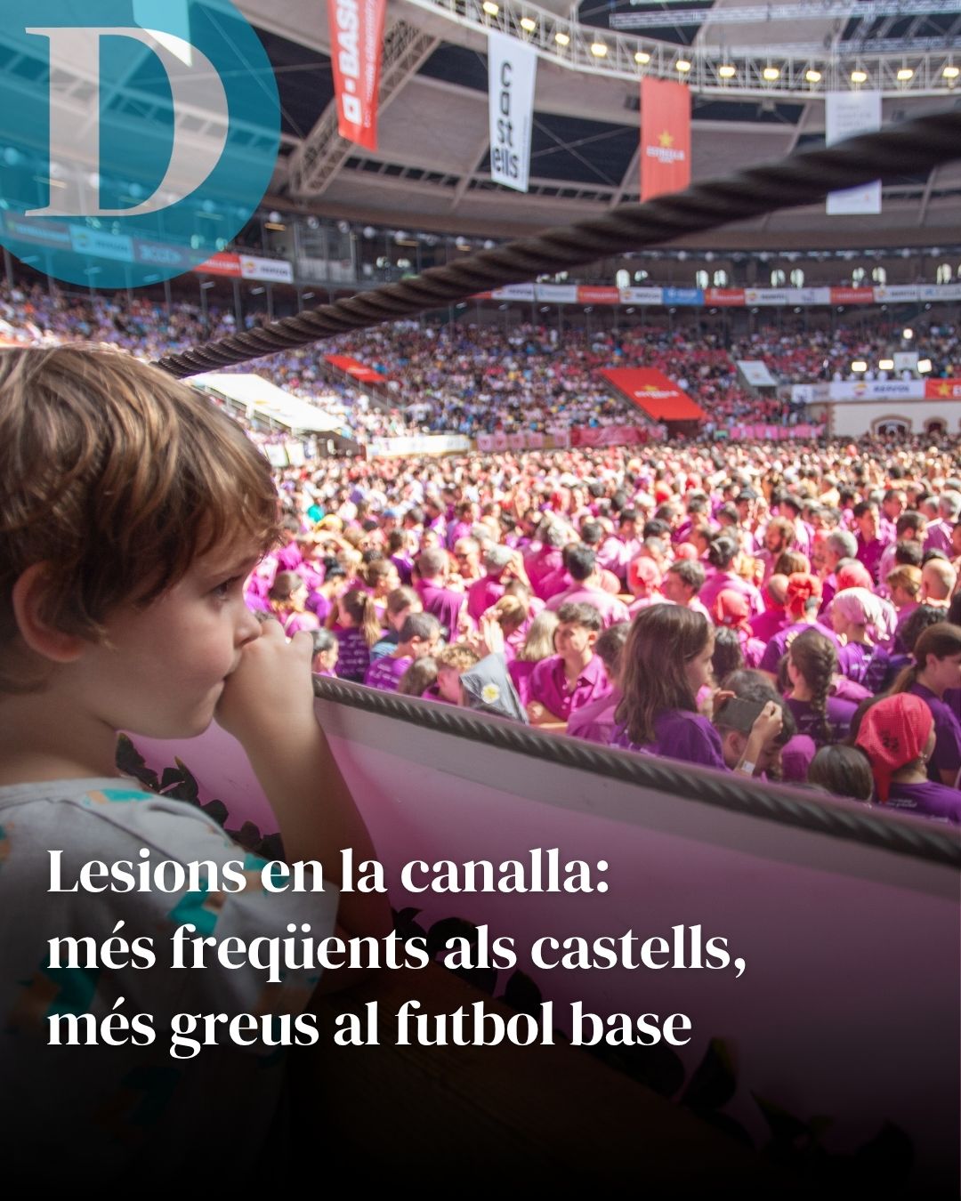 Lesions en la canalla: més freqüents als castells, més greus al futbol base