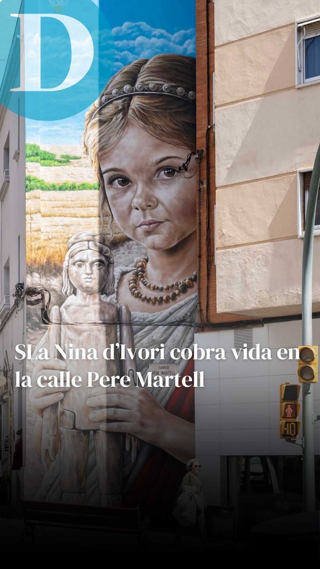 La Nina d’Ivori cobra vida gracias a un mural en Pere Martell