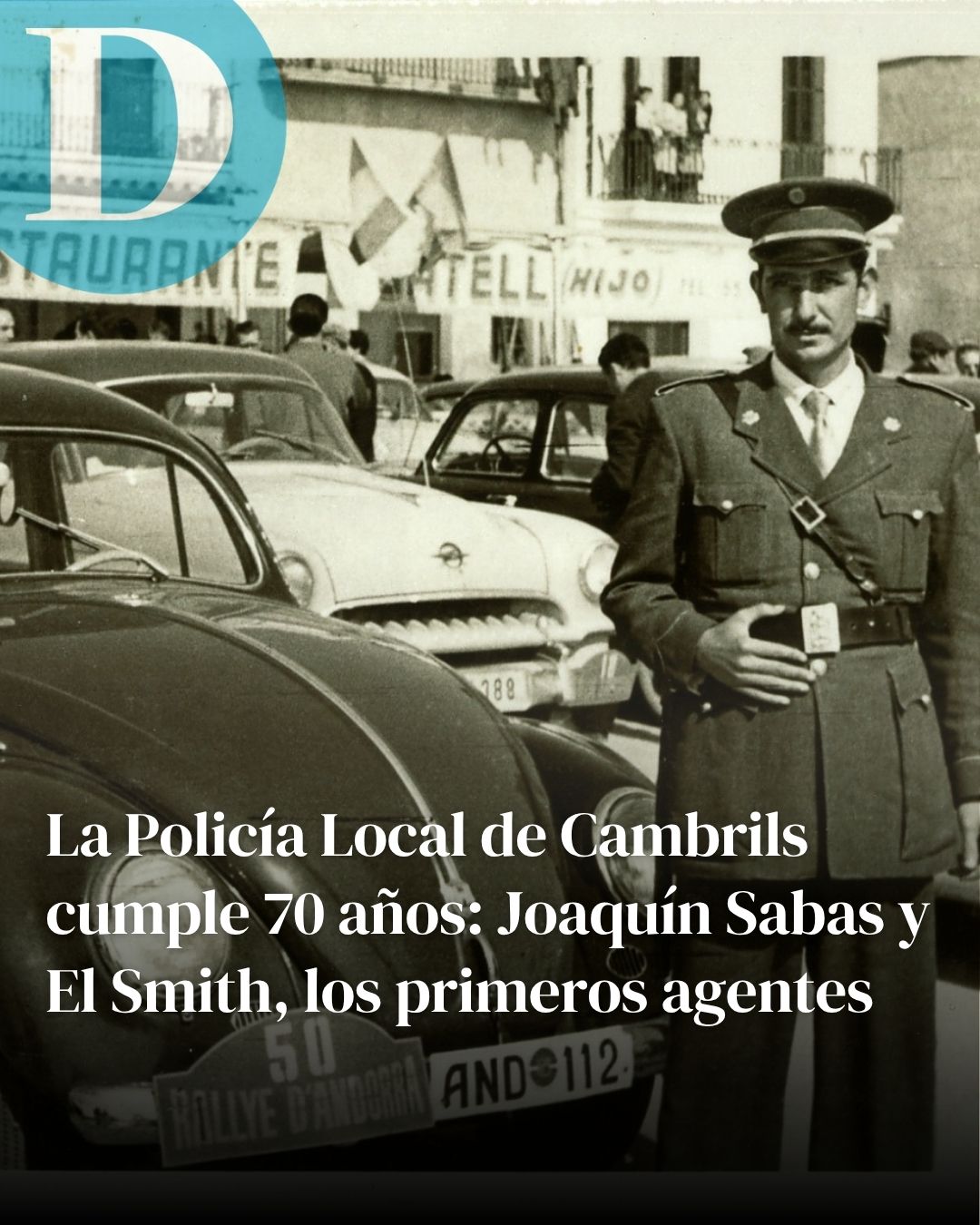 La Policía Local de Cambrils cumple 70 años: Joaquín Sabas y El Smith fueron los primeros agentes