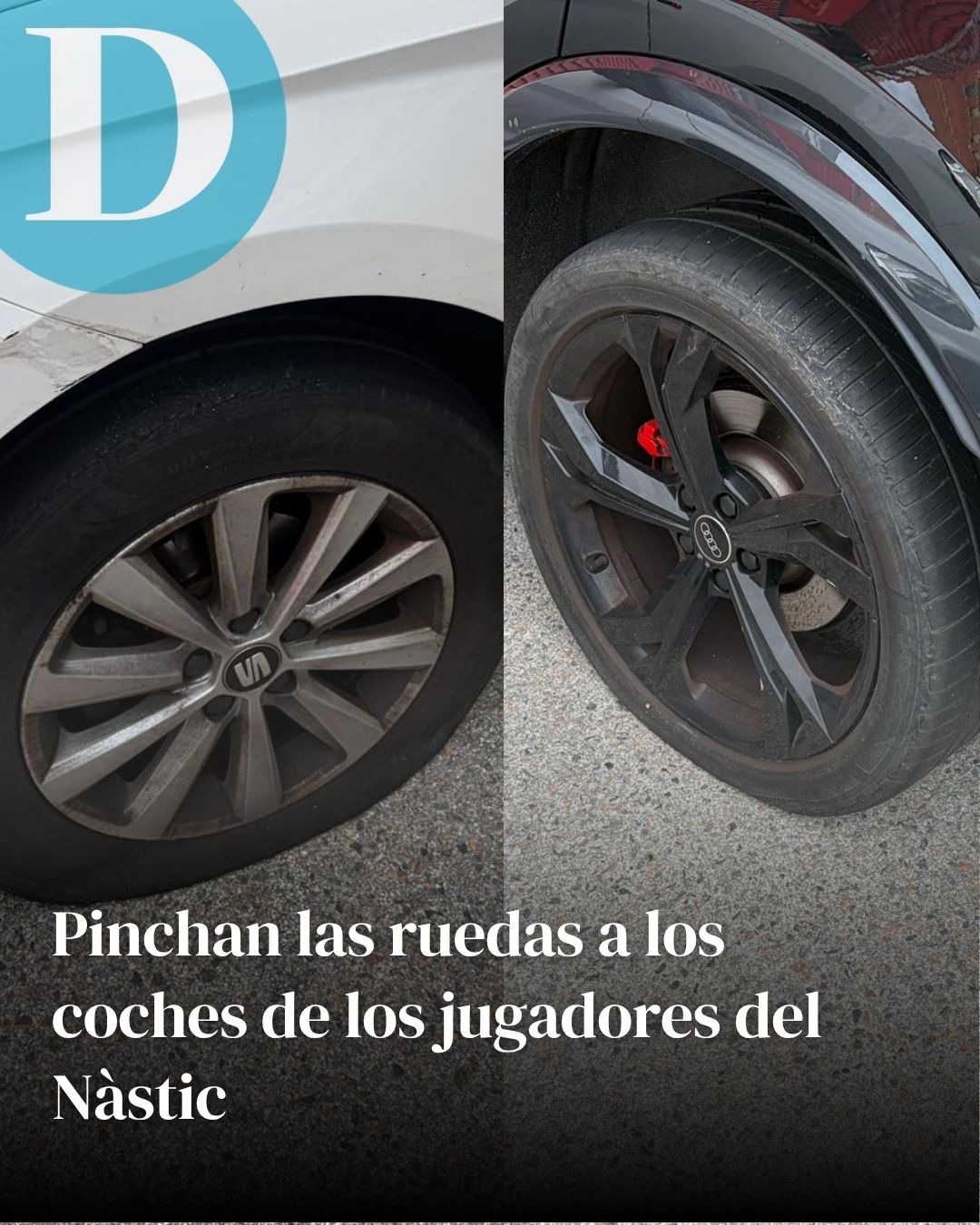 Pinchan las ruedas a los coches de los jugadores del Nàstic: el terrible camino de regreso de Tarazona