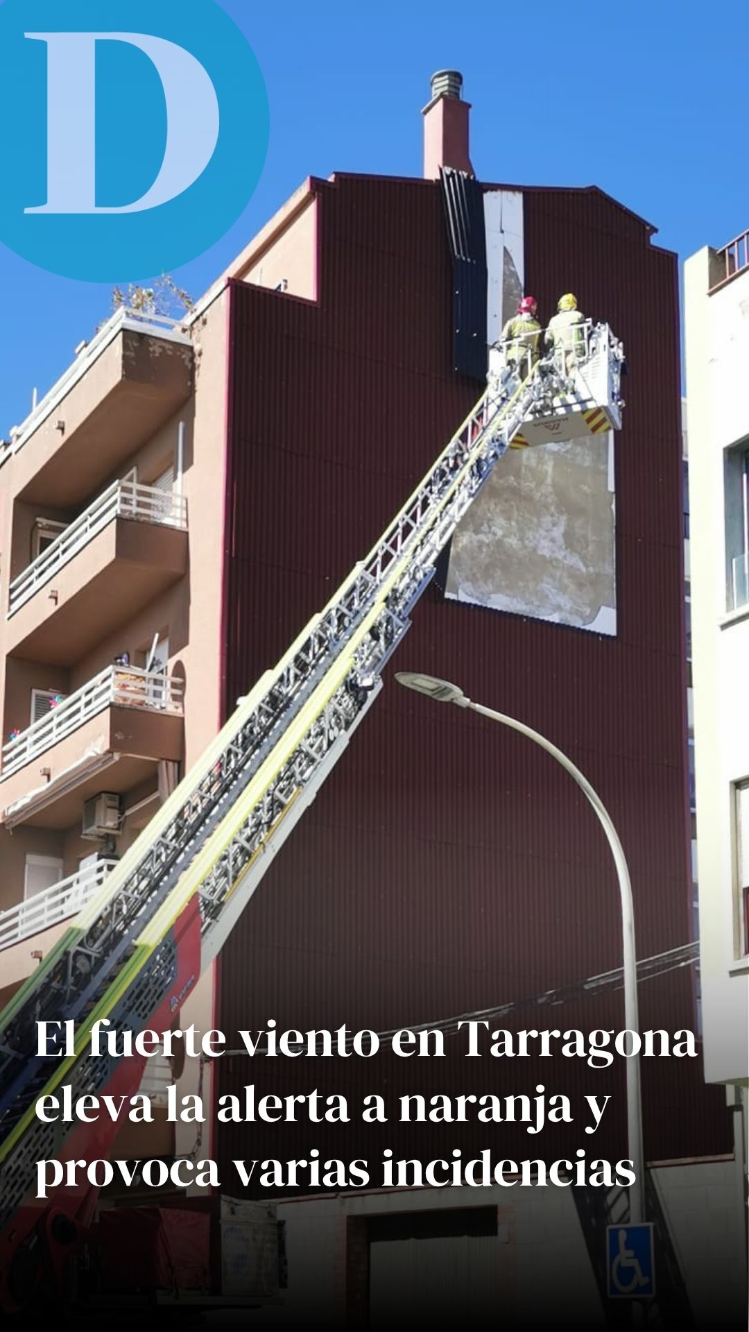 El fuerte viento en Tarragona eleva la alerta a naranja en varios municipios