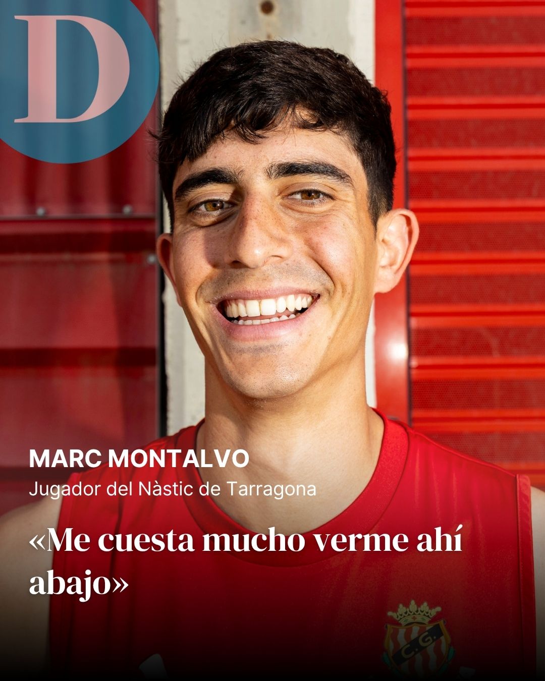 Así vive Marc Montalvo el año más difícil del Nàstic: "Me cuesta mucho verme ahí abajo"