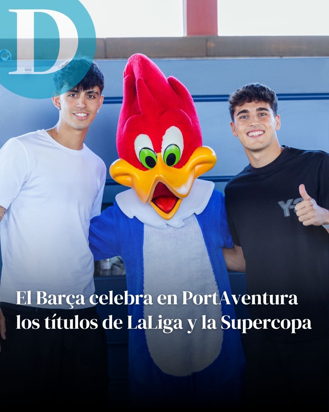 El Barça celebra en PortAventura los títulos de LaLiga y la Supercopa