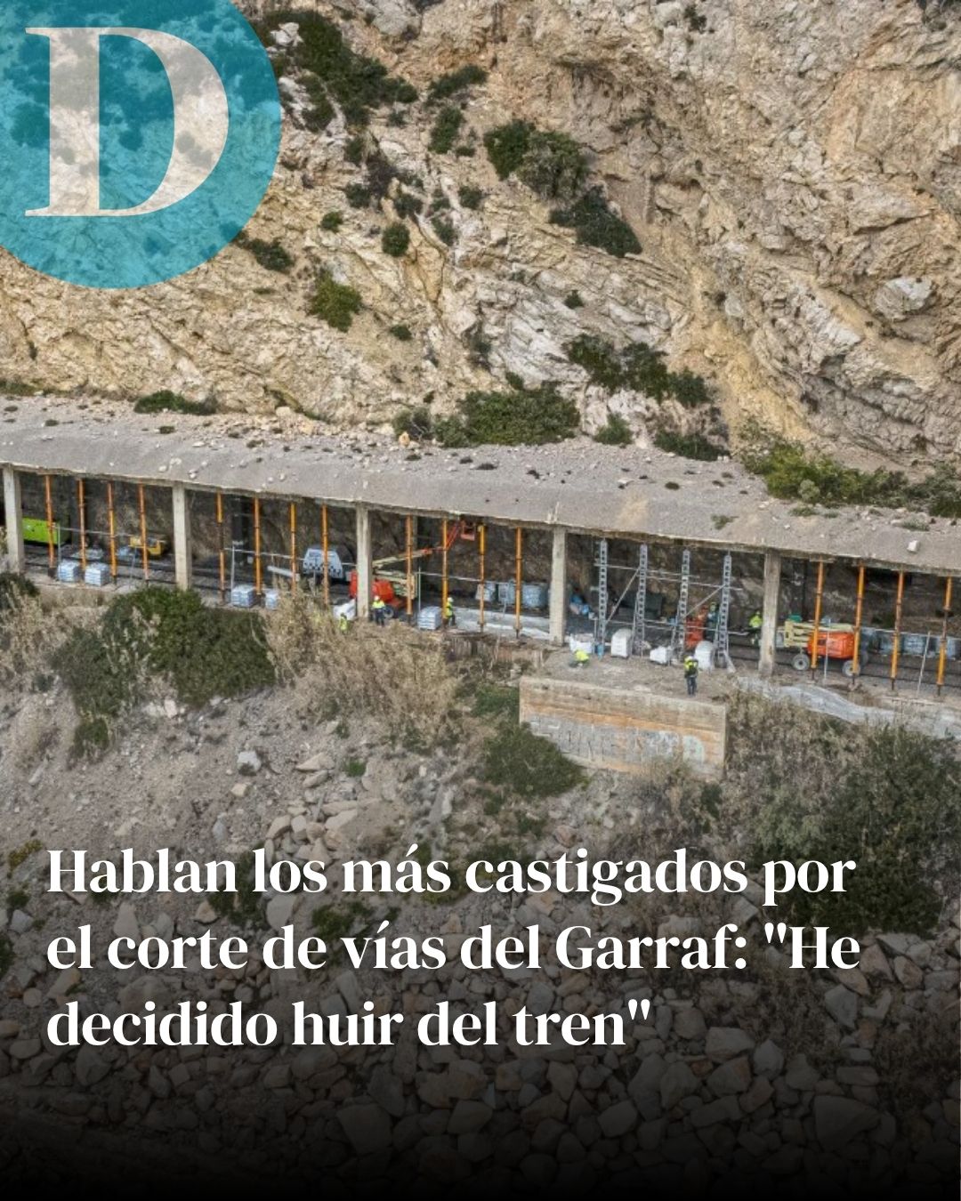 Hablan los más castigados por el corte de vías del Garraf: "He decidido huir del tren"