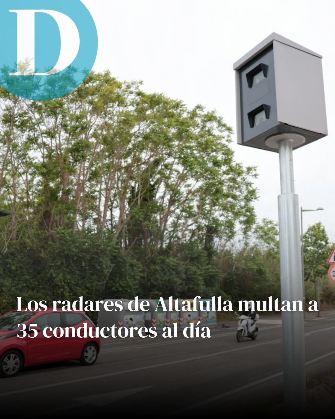 Los radares de Altafulla multan a 35 conductores al día