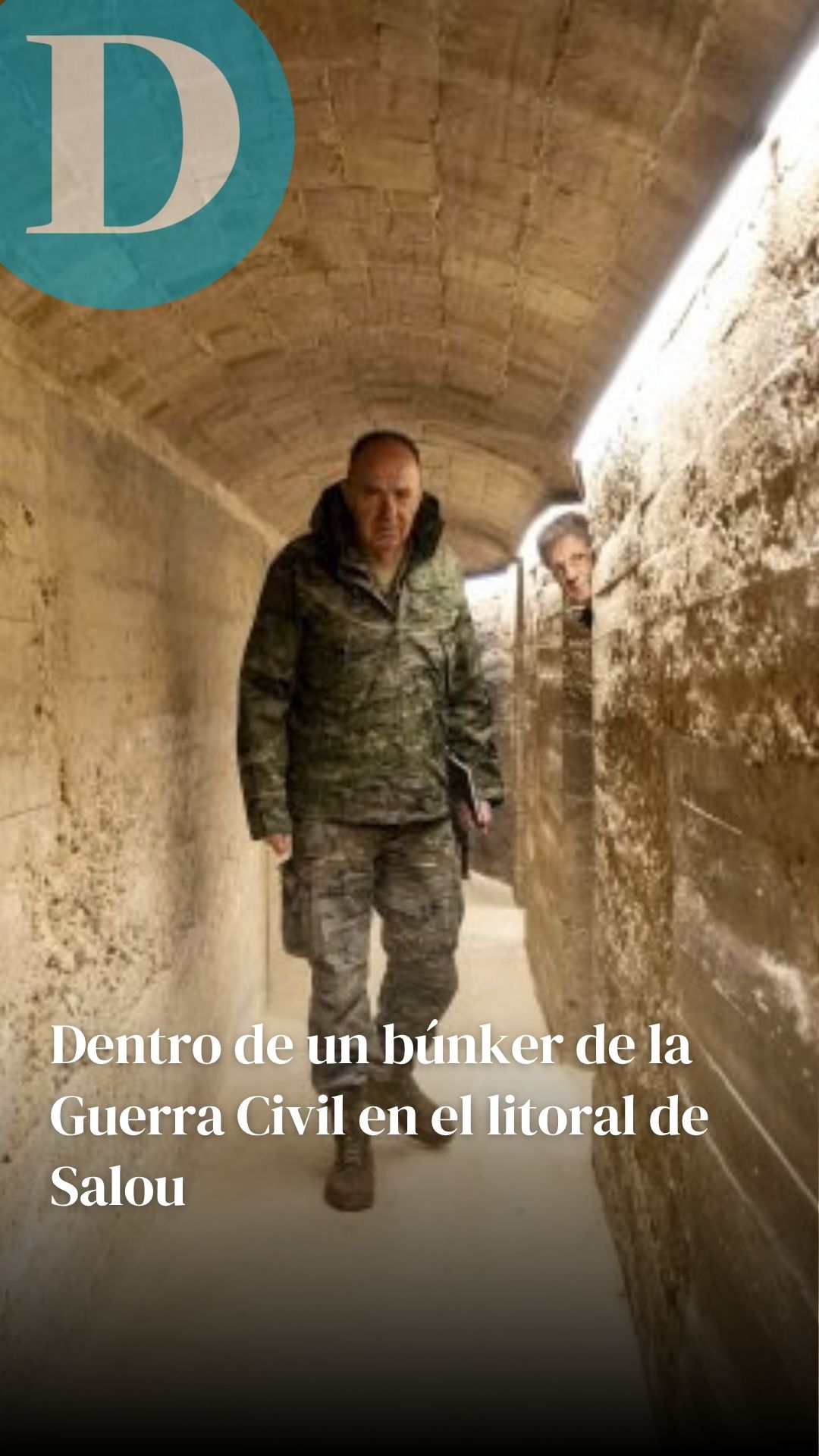 Dentro de un búnker de la Guerra Civil en el litoral de Salou