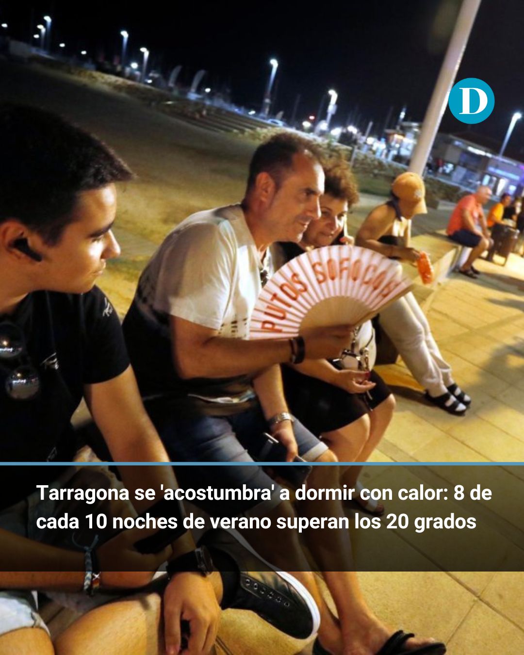 Tarragona se 'acostumbra' a dormir con calor: 8 de cada 10 noches de verano superan los 20 grados