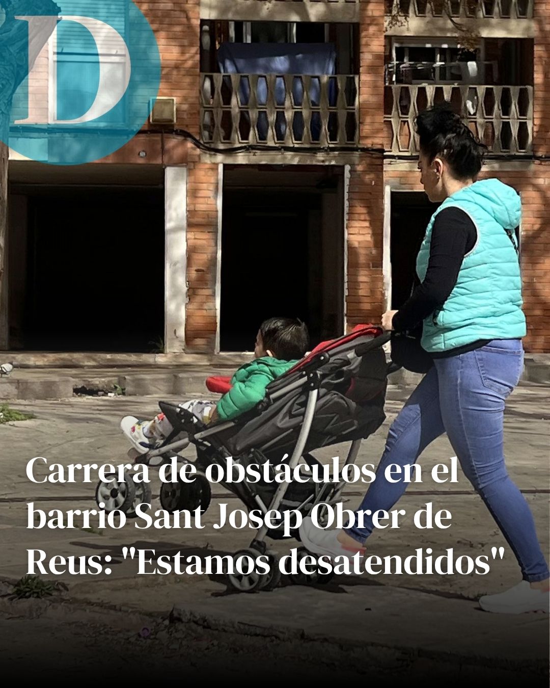 Carrera de obstáculos en el barrio Sant Josep Obrer de Reus: "Estamos desatendidos"