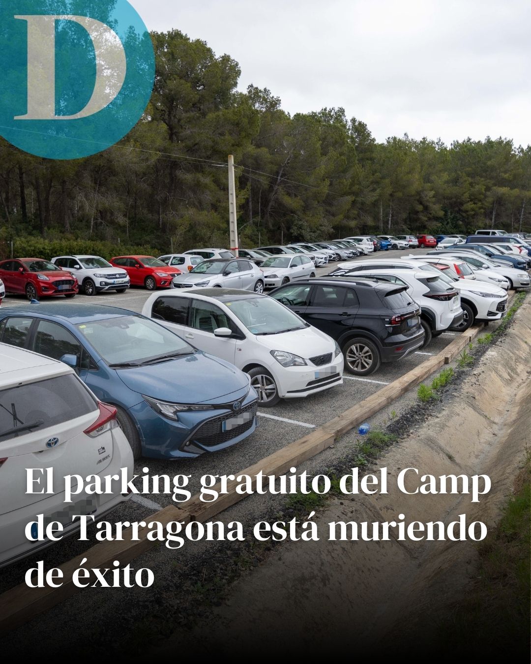 El parking gratuito del Camp de Tarragona está muriendo de éxito
