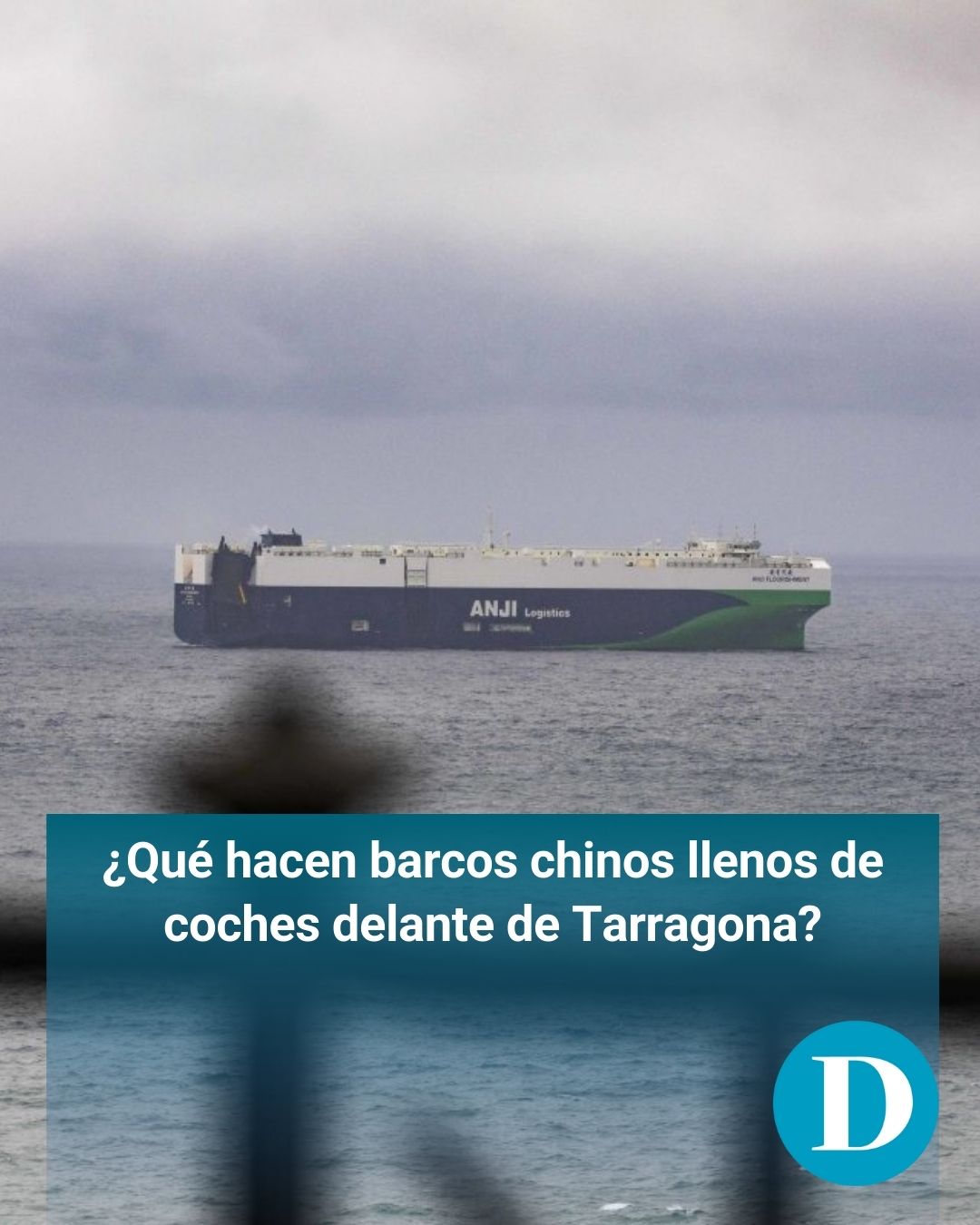 ¿Qué hacen barcos chinos llenos de coches delante de Tarragona?