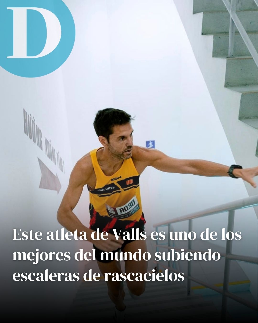 Este atleta de Valls es uno de los mejores del mundo subiendo escaleras de rascacielos