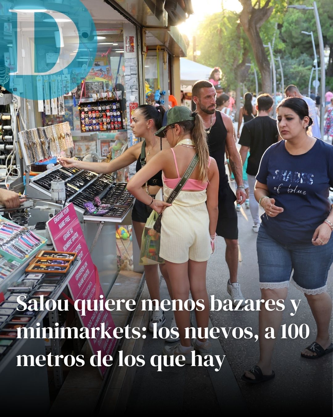 Salou quiere menos bazares y minimarkets: los nuevos deberán ponerse a 100 metros de los que hay