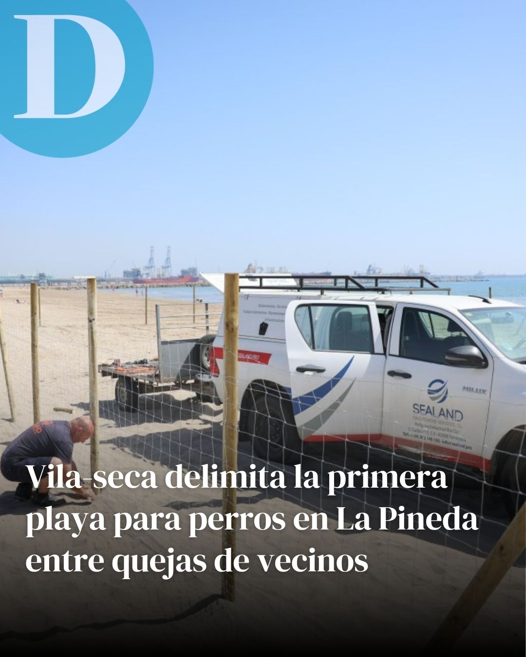 Vila-seca delimita la primera playa para perros en La Pineda entre quejas de vecinos