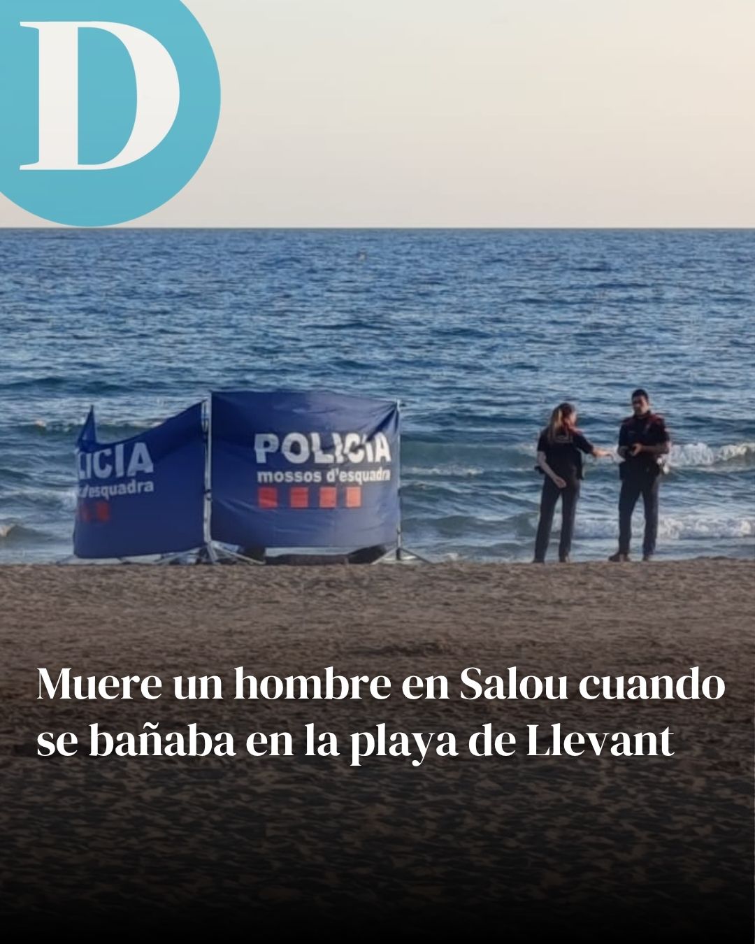 Muere un hombre de 65 años en Salou cuando se bañaba en la playa