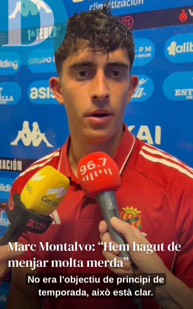 Marc Montalvo, tras lograr la permanencia con el Nàstic: «Hemos tenido que comer mucha mierda»