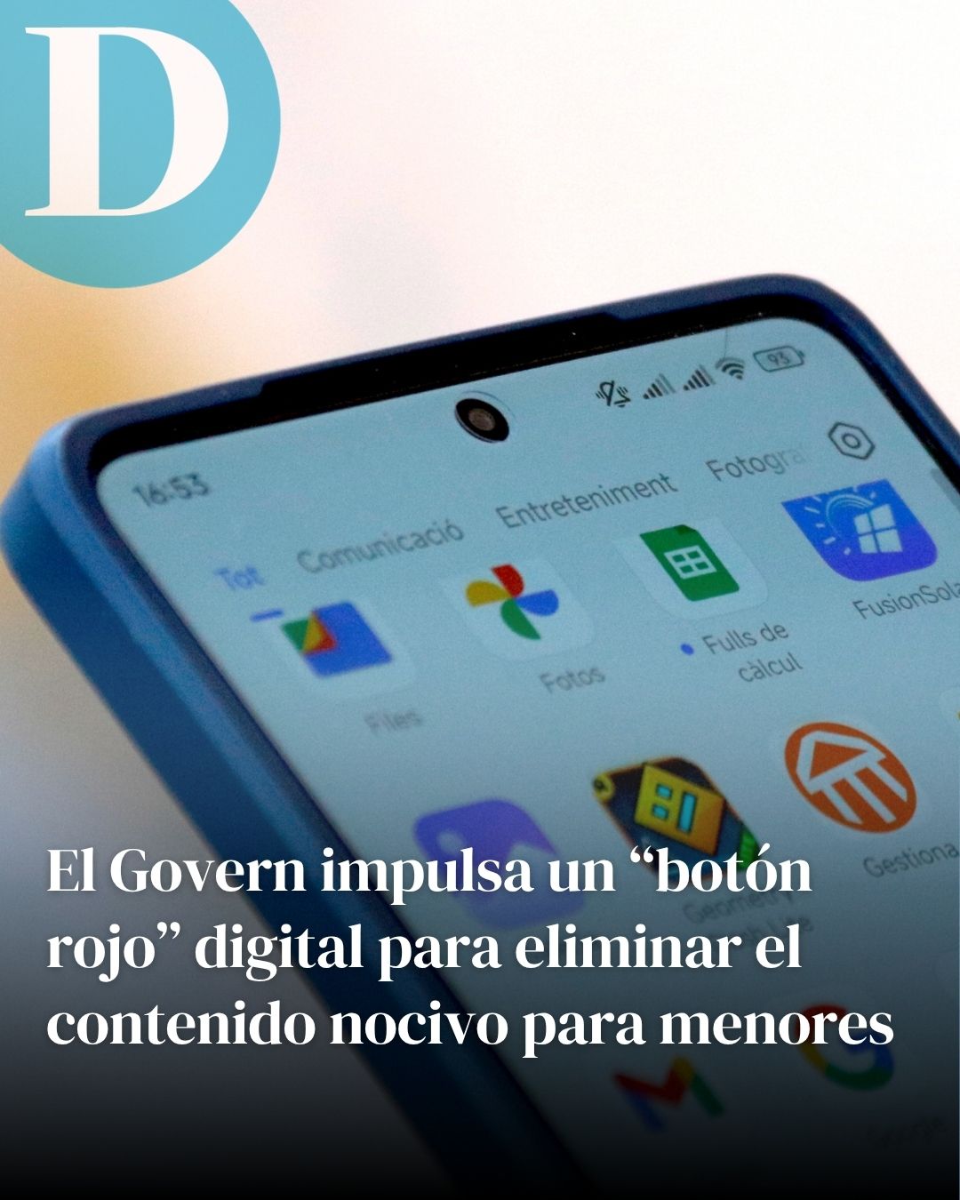 El Govern impulsa un “botón rojo” digital para eliminar rápido contenido nocivo para menores
