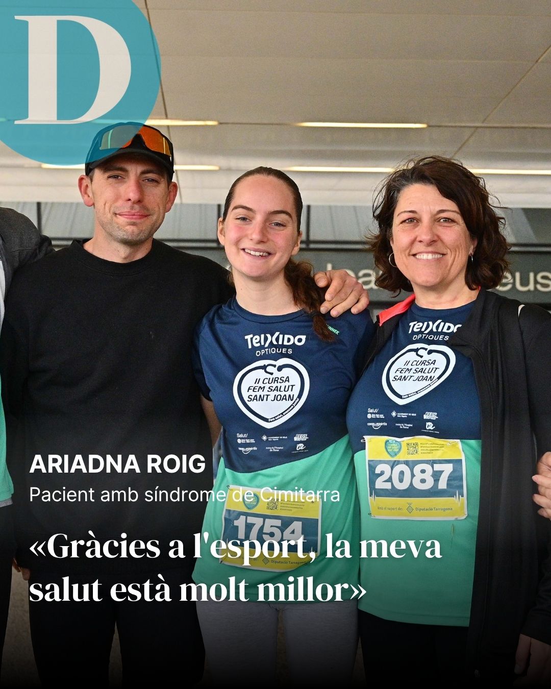 Ariadna, pacient a Reus amb una cardiopatia: "Gràcies a l'esport, la meva salut està molt millor"
