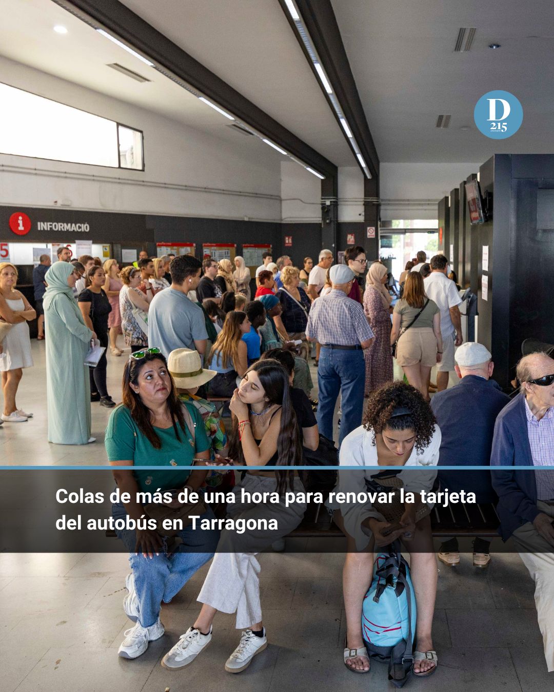 Colas de más de una hora para renovar la tarjeta del autobús en Tarragona