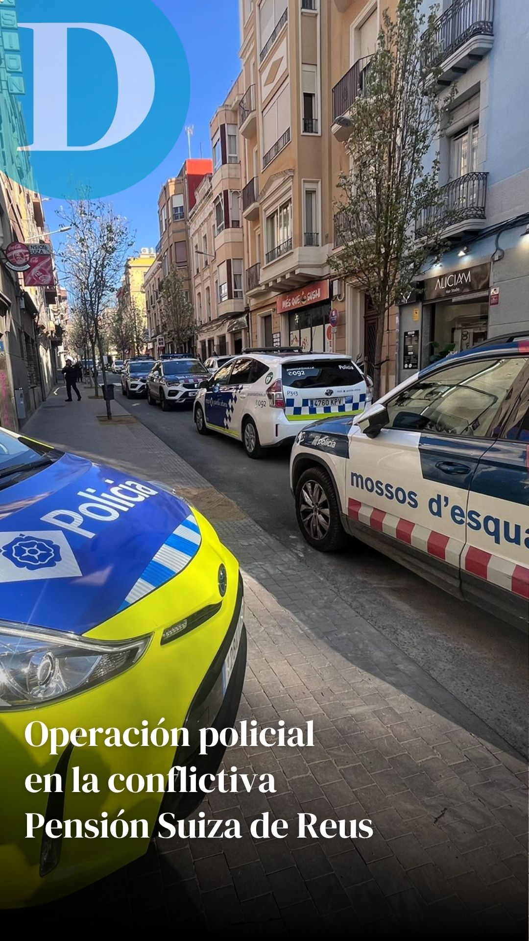 Operación policial en la conflictiva Pensión Suiza de Reus: "Es la mancha del barrio"